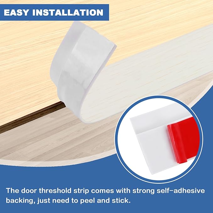 Vinyl Door Threshold Flooring Transition Strip Self Adhesive Carpet Edging Strip - Image 3