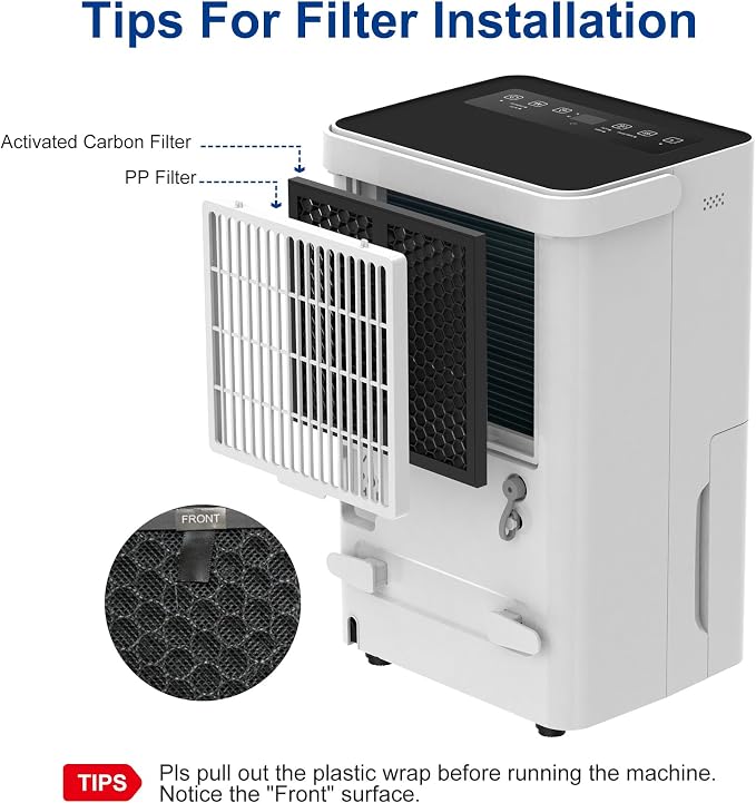 Shinco 30 Pints Dehumidifier for Home and Basements, 1500 Sq.Ft Dehumidifiers - Image 4