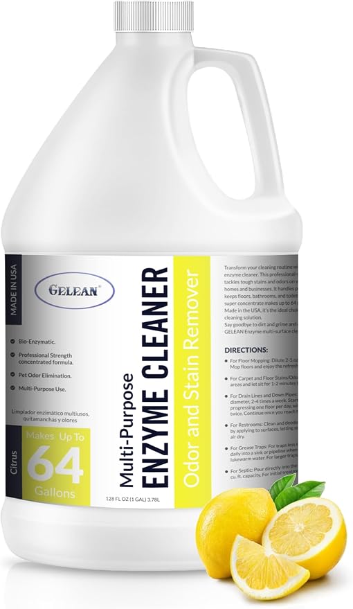 Multi-Purpose Probiotic Enzyme Cleaner, Made in USA by GELEANhighqualityproduct