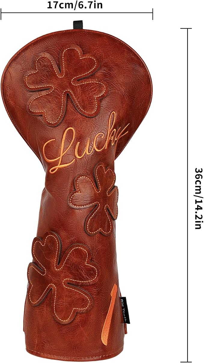 Golf Headcovers Golf Club Head Covers Four Leaf Clover Good Luck Charm - Image 8