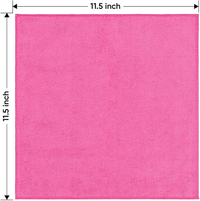 HOMEXCEL Microfiber Cleaning Cloth 20 Pack 11.5 x 11.5 Inch Microfiber Towels - Image 7