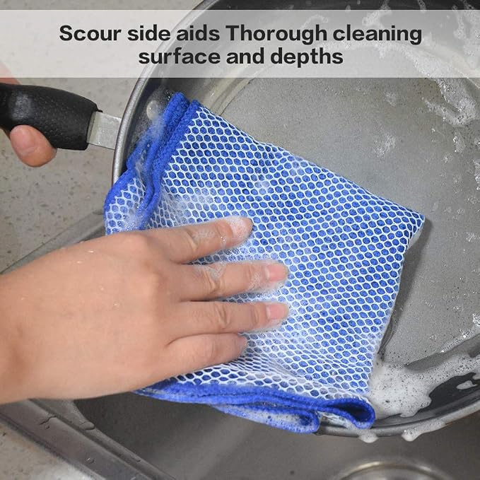 SINLAND Microfiber Dish Cloth for Wshing Dishes Dish Washing Rags Best Kitchen - Image 6