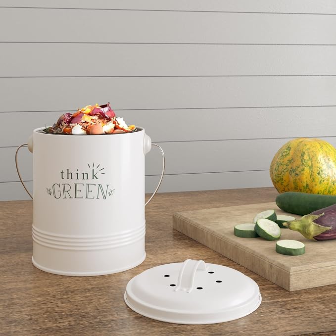 Barnyard Designs Compost Bin for Kitchen Counter - Image 2