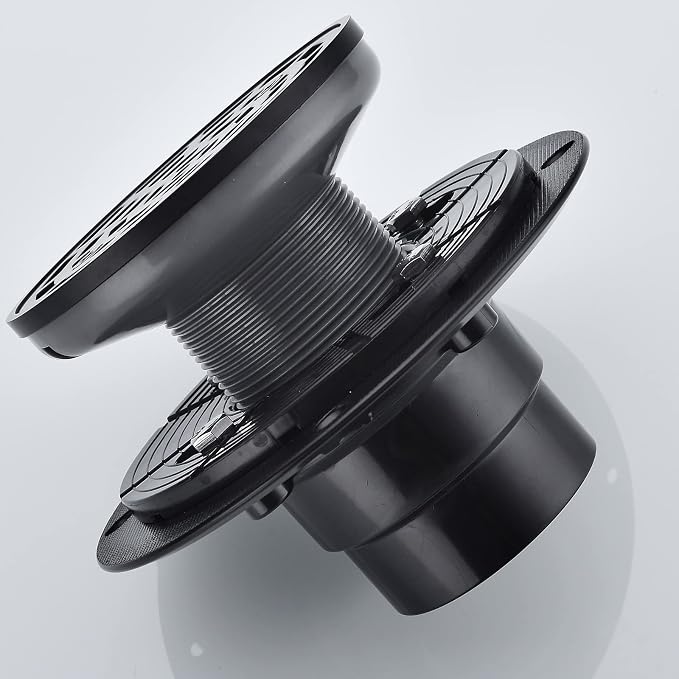 RANDOM Round Shower Drain Kit Matte Black - Image 6