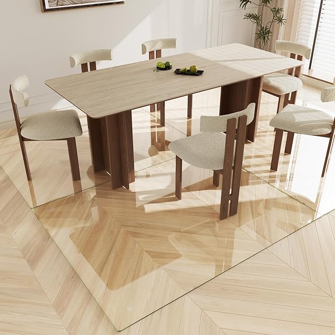 Koonmi Tempered Glass Chair Mat 51"x63" - Image 6