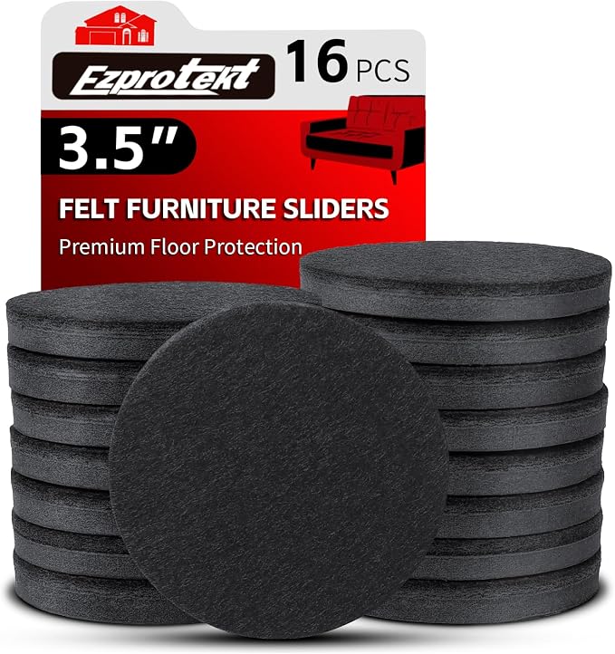 Ezprotekt 3.5" Felt Furniture Movers Sliders by VisittheEzprotekt