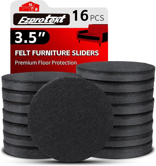 Ezprotekt 3.5" Felt Furniture Movers Sliders by VisittheEzprotekt