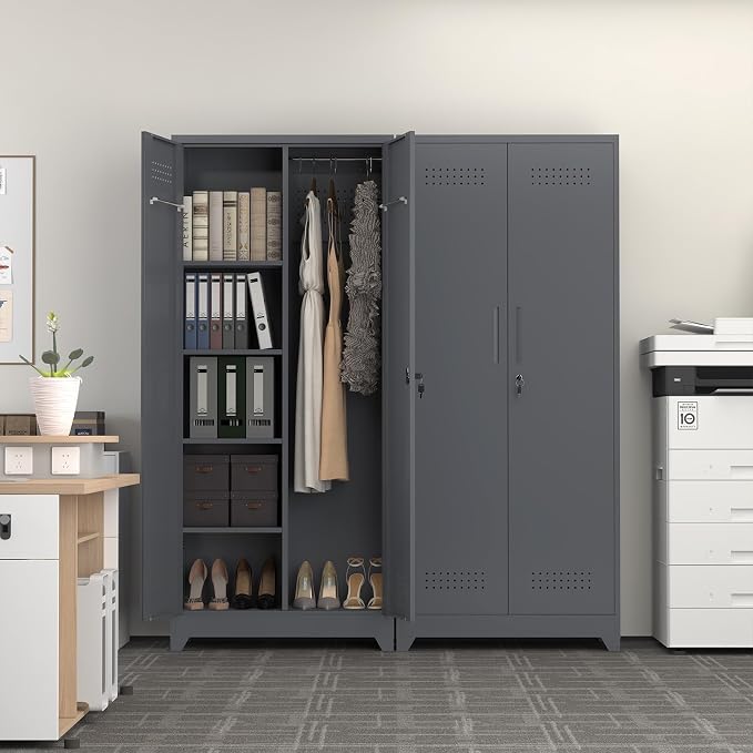 Metal Tool Storage Cabinet, Broom Closet - Image 8