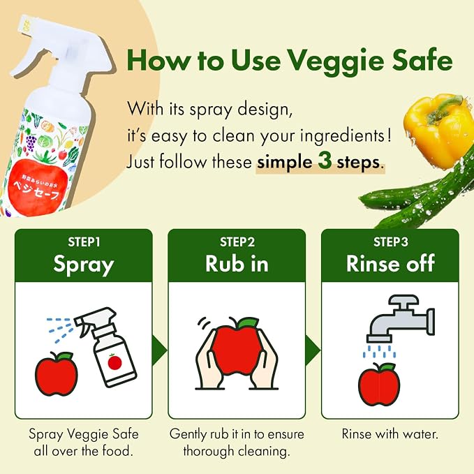 "Veggie Safe" Food Cleaning Solution Spray, 1 BottlePerfect - Image 6