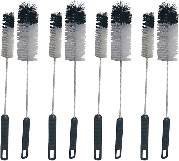 NewFerU Wire Bottle Cleaning Brush Set Small Large Thin Long Handle, Utility by NewFerU