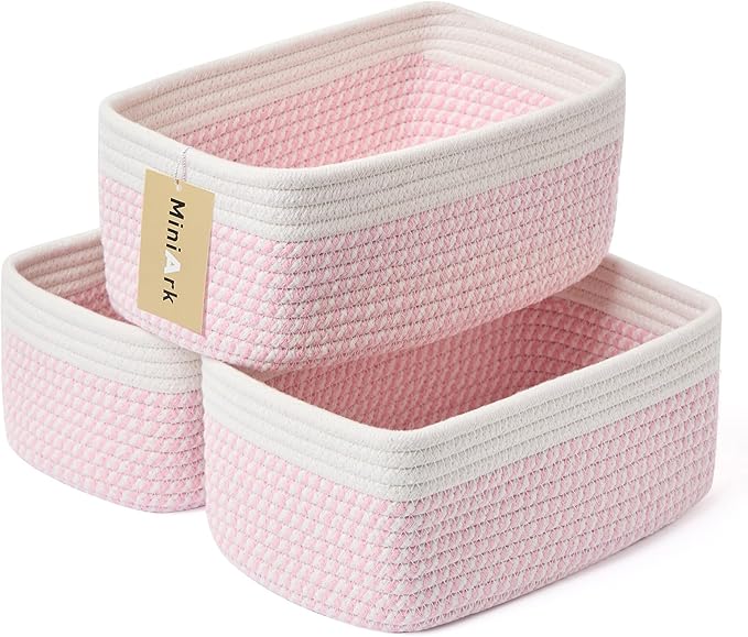 Small Storage Baskets for Organizing | Closet Organizer Bins | Shelf Toy Basket by MiniArkStorageBasketsHome