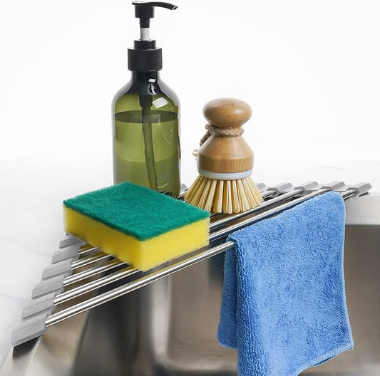 Tomorotec Triangle Roll-Up Dish Drying Rack by Tomorotec