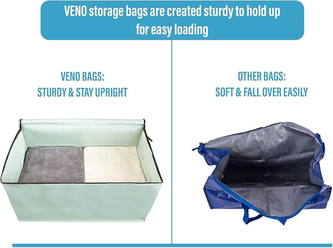 VENO 8 Pack Moving and Storage Bags, Heavy Duty, Alternative to Moving Boxes - Image 5