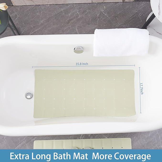 Foldable Silicone Bathtub Mat: Jumbo Size Heavy Duty Safety Bath Mat - Image 2