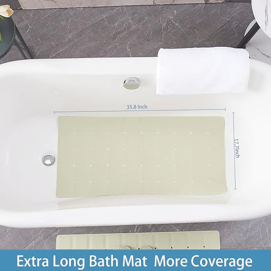 Foldable Silicone Bathtub Mat: Jumbo Size Heavy Duty Safety Bath Mat - Image 2