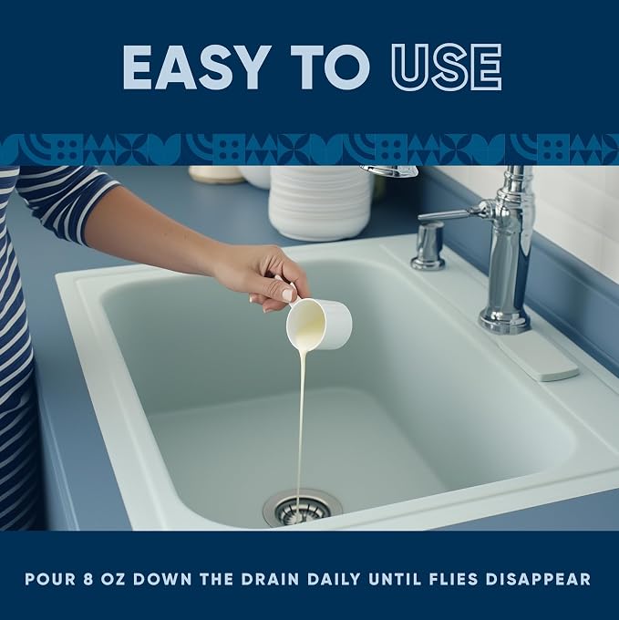 Fruit Fly Drain Treatment | Drain Fly Eliminator | All-Natural, Eliminates Gnats - Image 8