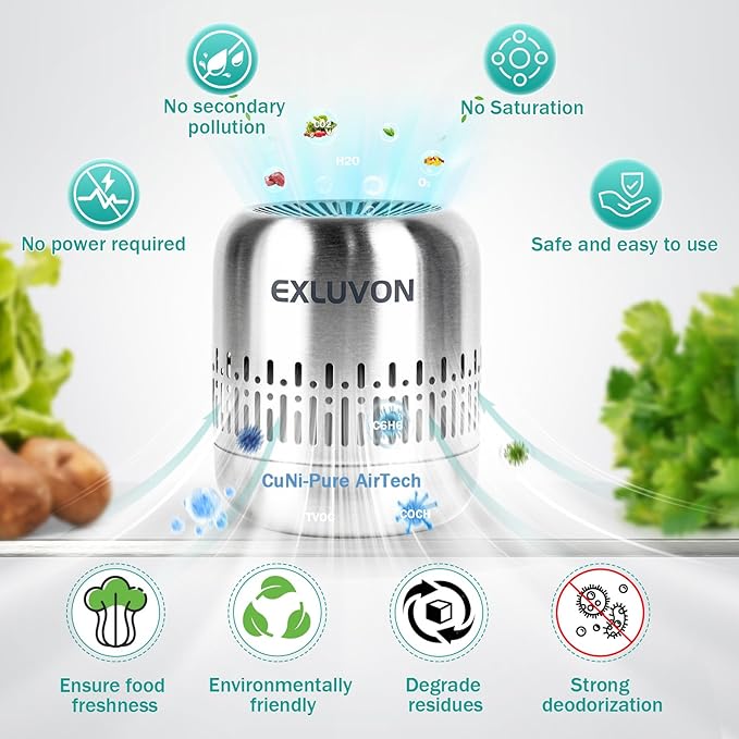 Refrigerator Deodorizer, Lasts for 10 Years Fridge Deodorizer Kitchen Gadgets - Image 4