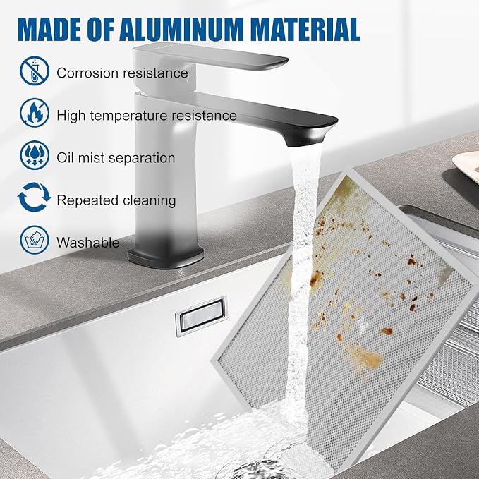 Allure Range Hood Filter Replacement 14.2" x 11.8" BPS1FA30 - Image 6