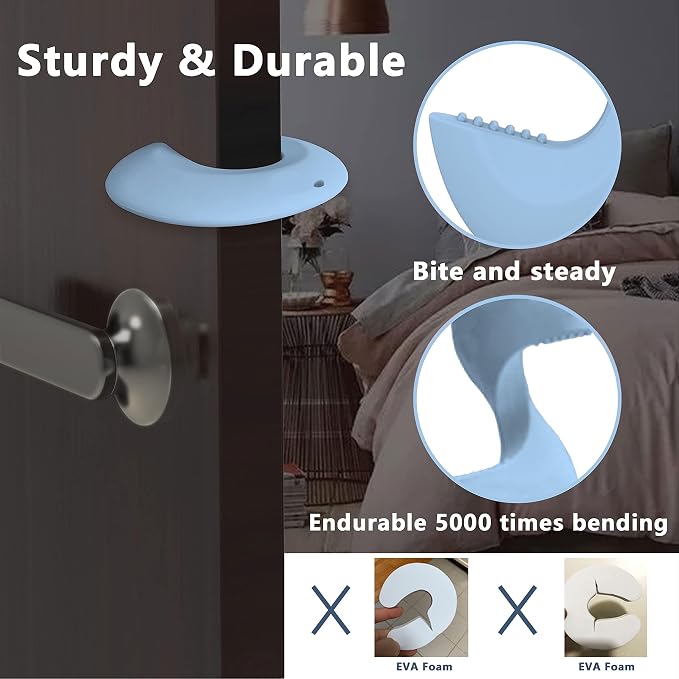 Silicone Door Pinch Guard and Door Slam Stopper, Durable Finger Pinch Guard - Image 4