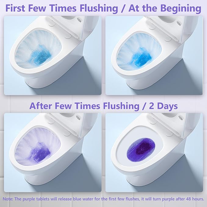 Toilet Bowl Cleaner Tablets, Automatic Toilet Bowl Cleaners, Long-Lasting - Image 2