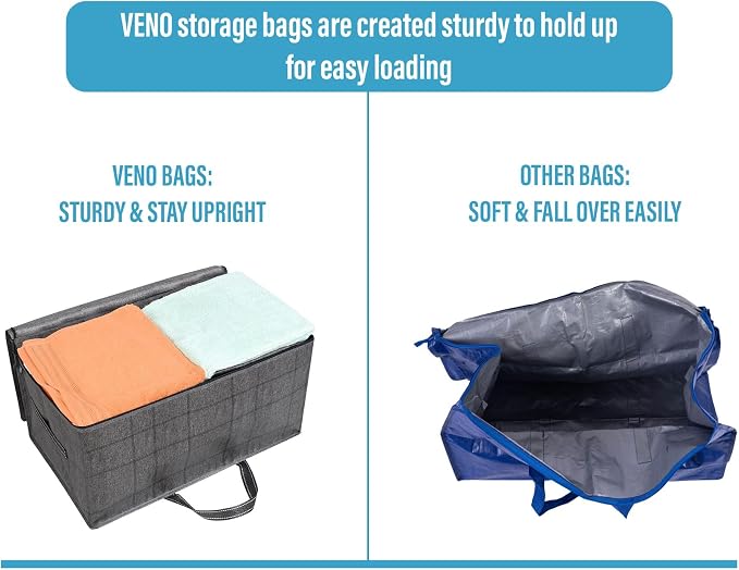 VENO 10 Pack Moving and Storage Bags, Heavy Duty, Alternative to Moving Boxes - Image 5