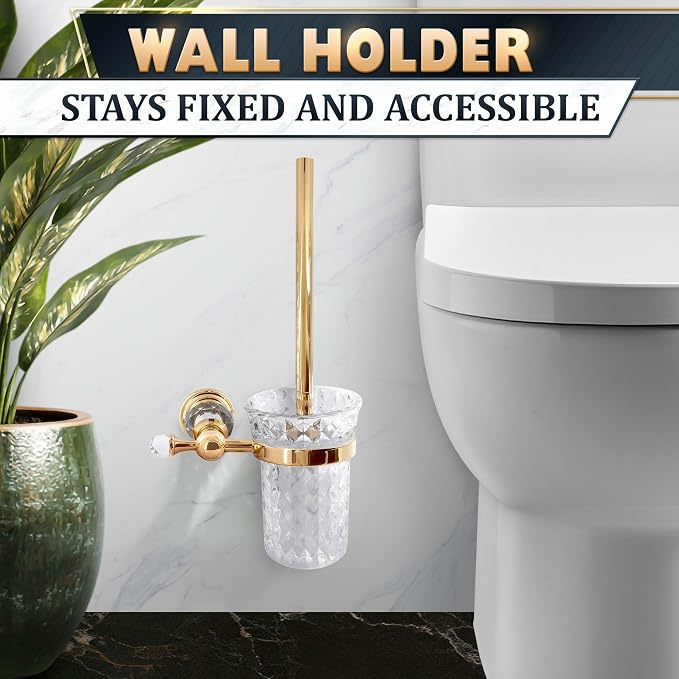 Gold Stainless Steel Toilet Brush - Image 9