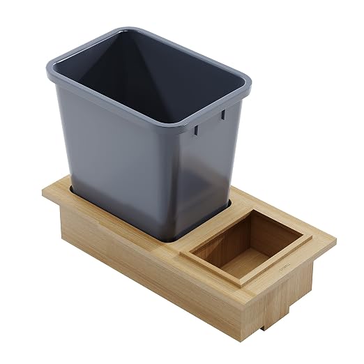Dowell B15 Wood Base Wastebasket Pullout by DowellKitchenBath