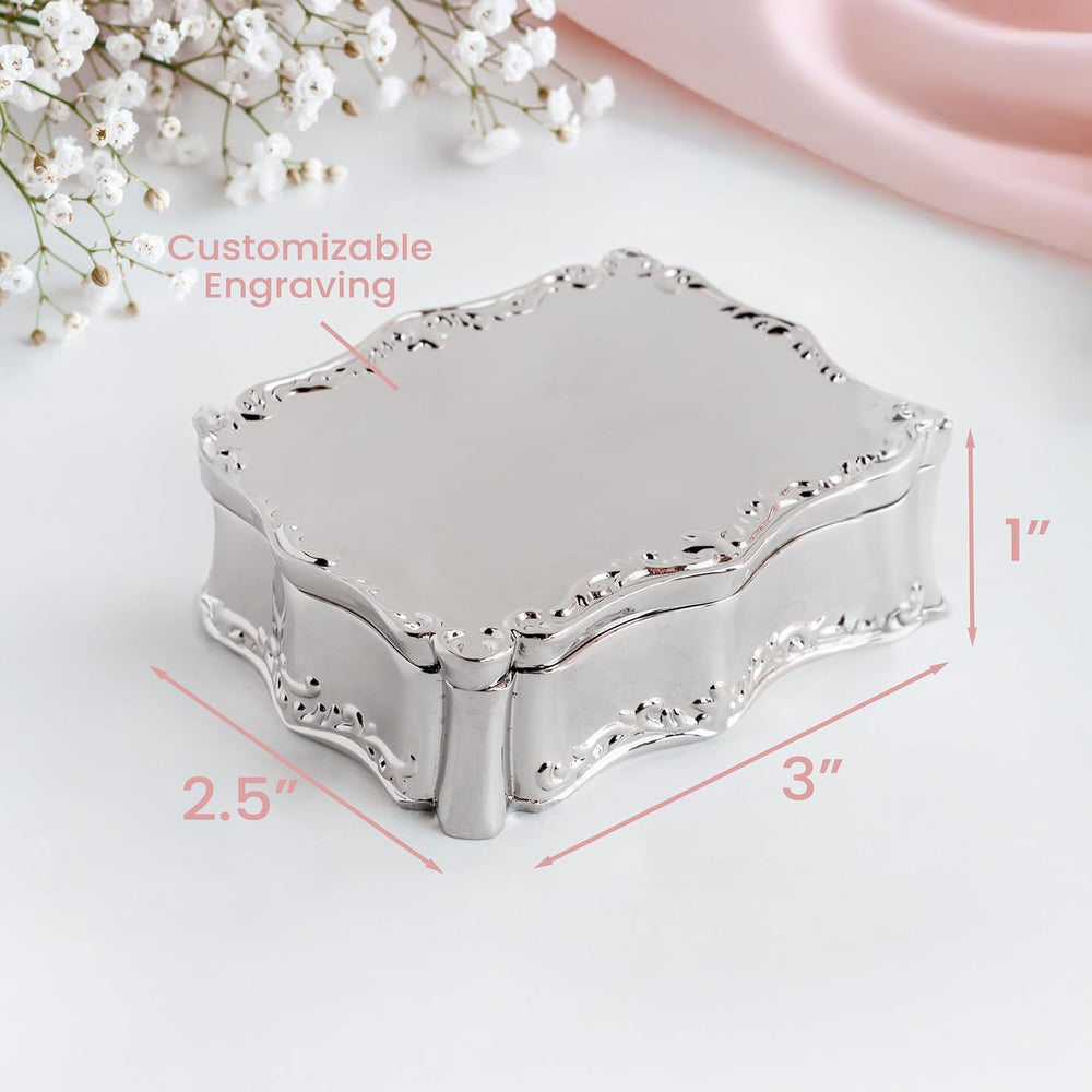 Cherished Moments Personalized Baptism Rectangle Jewelry Box