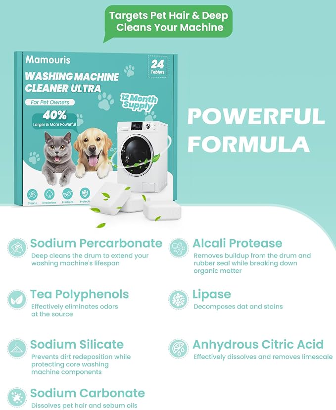 Washing Machine Cleaner Tablets: 40% Stronger Cleaning Power, Deep Cleaning - Image 6