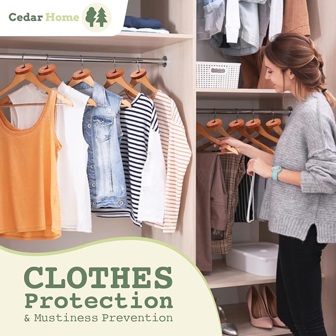 Cedar Blocks for Clothes Storage | Cedar Balls & Rings | Dresser Drawer - Image 3