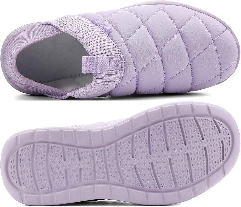 KUBUA Slippers for Men and Womens Indoor House Shoes Plush Slip on Outdoor - Image 3