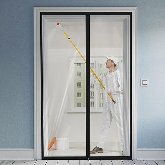 Amylove Zipper 48 x 87 Inch Dust Barrier Door Kit Construction Door Barrier 4 x by Amylove