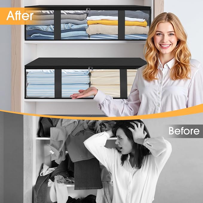 StorageRight Under Bed Storage Bins, Breathable Organizer - Image 6