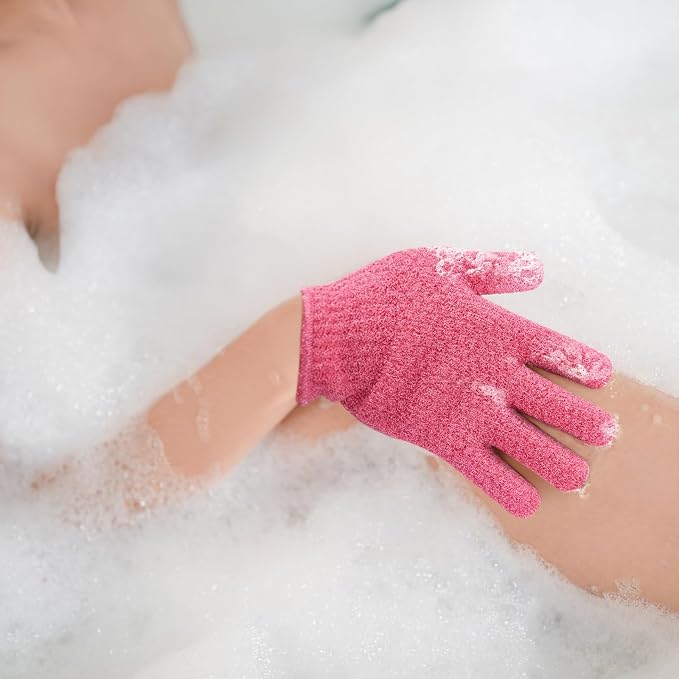 Evridwear Exfoliating Gloves for Shower, 100% Nylon Thick Soft Medium Heavy - Image 7