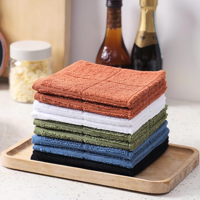 Glynniss Dishcloths Kitchen Highly Absorbent Dish Rags 100% Cotton Dish Cloths - Image 4
