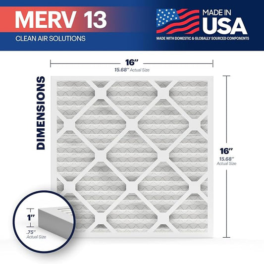 BNX TruFilter 16x16x1 Air Filter MERV 13 - Image 2