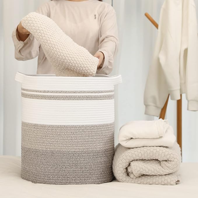 OIAHOMY 58L Laundry Baskets-Laundry Hamper, Storage Basket - Image 6