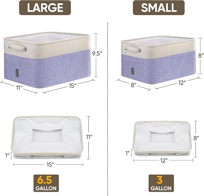 BALEINE 1 Pack Fabric Storage Bins - Image 2