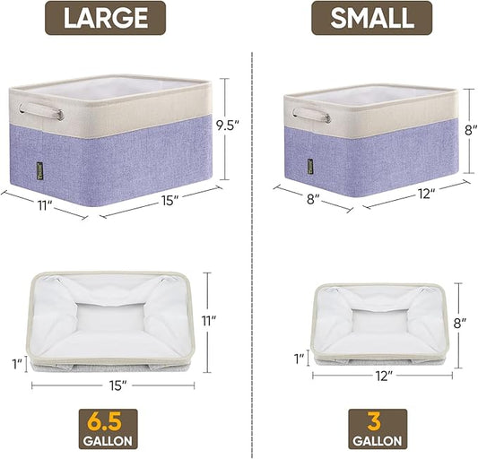 BALEINE 3 Pack Fabric Storage Bins - Image 2