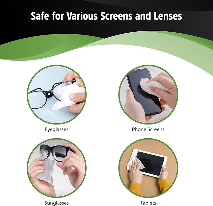 HandyClean Pre-Moistened Lens Cleaning Wipes, Eyeglass Wipes, Screen Wipes - Image 6