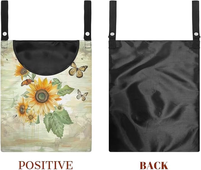 Sunflowers Butterfly Clothespin Bag Clothespin Bag - Image 7