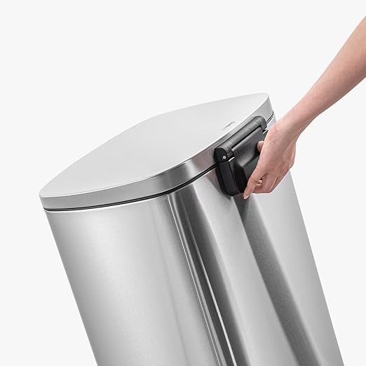 QUALIAZERO 50L / 13 Gallon Stainless Steel Step-On Kitchen Trash Can Soft-Close - Image 6