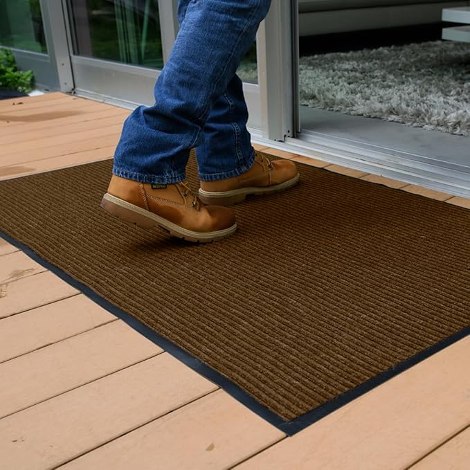 UNIMAT Traffic Guard Door Mat, 3´x 5´, Heavy Duty Waterproof Doormat, Stain and - Image 3