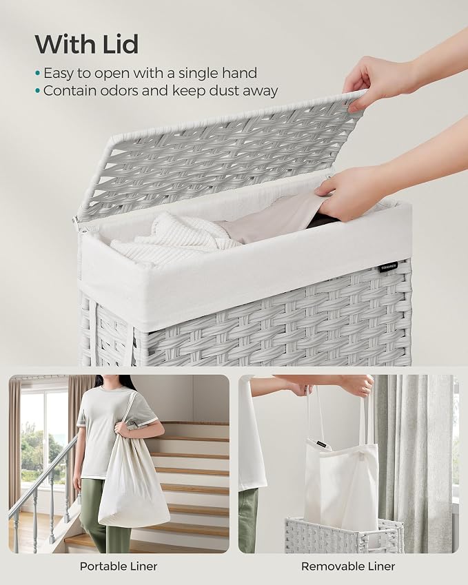 SONGMICS Slim Laundry Hamper - Image 3