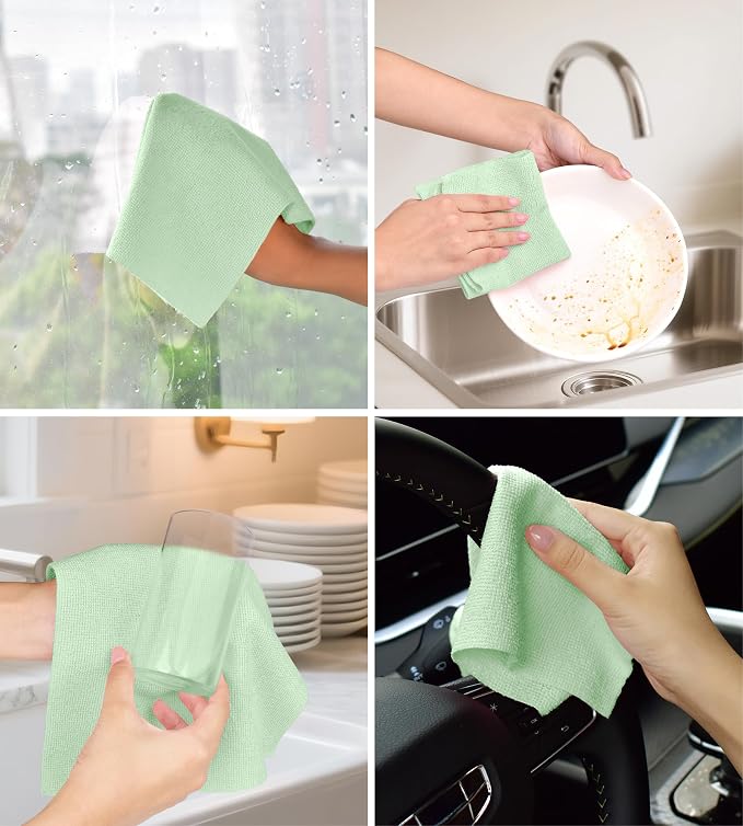 Roll of Microfiber Cleaning Cloth –100 Pack, Tear Away Microfiber Towels - Image 7