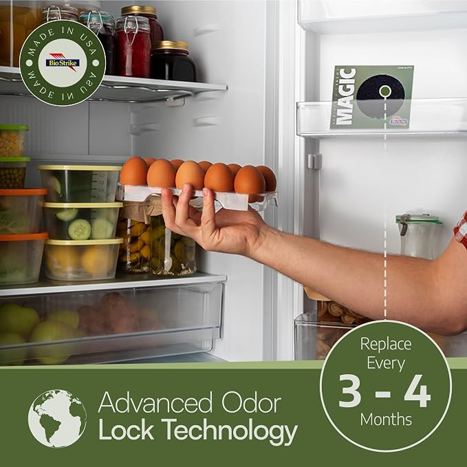 Odor Magic - Activated Charcoal Fridge Deodorizer - Better than Baking Soda - - Image 2