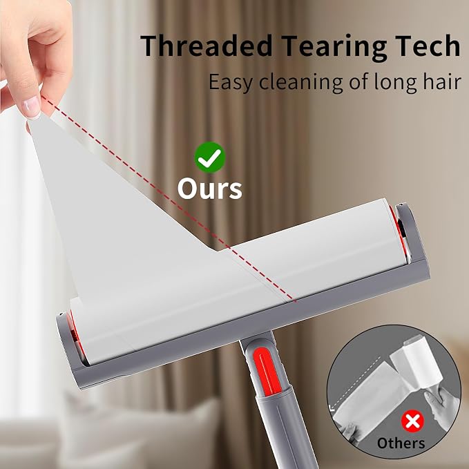 Large Lint Roller Refill 240 Sheets Value Set, Extra Sticky, Easy Tear - Image 2