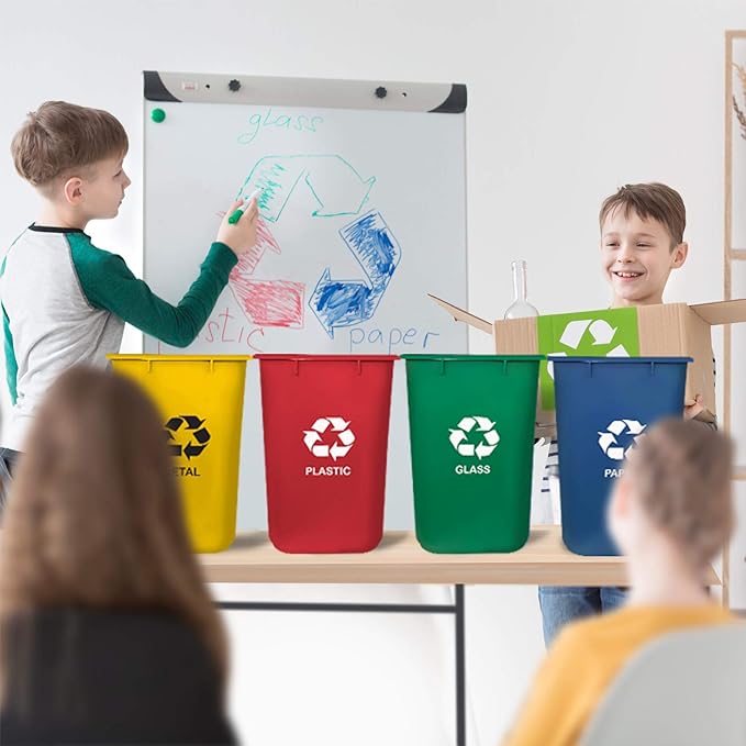 Acrimet Wastebasket Bin for Recycling, 6.75 Gallon/ 27 Quart/ 25.552 Liter - Image 4