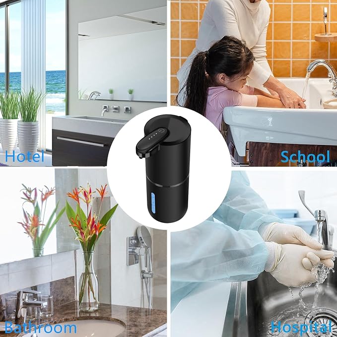 Automatic Foaming Soap Dispenser, Touchless Hand Soap Dispenser Rechargeable - Image 6