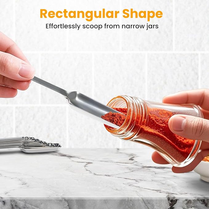 Stainless Steel Measuring Spoons Set of 14 - Image 3